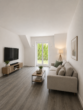3-Zimmer-Wohnung mit Wärmepumpe und PV-Anlage - Wohnzimmer KI-Visualisierung